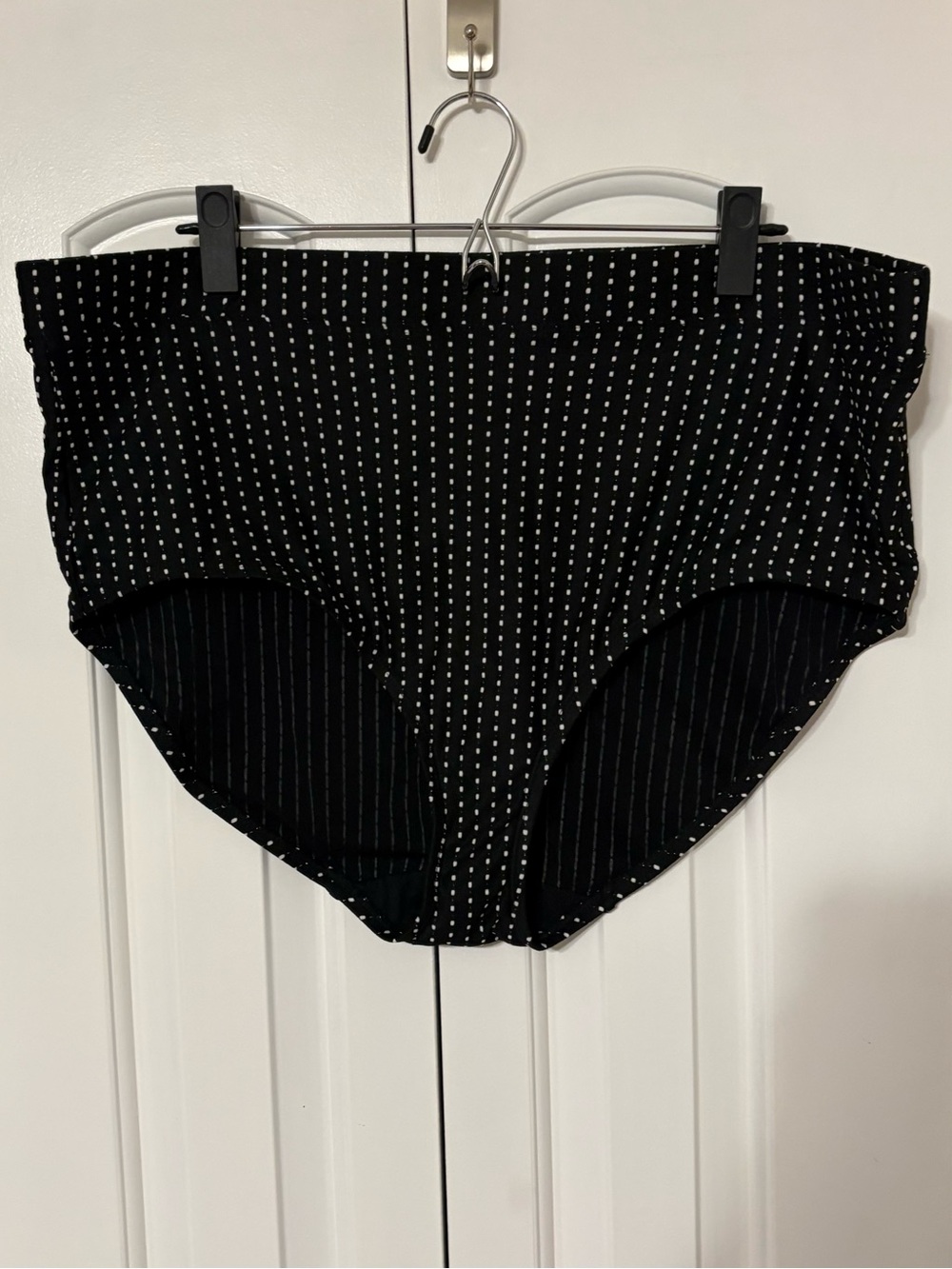 Cacique- size 22 Black Polka Dot Swim Briefs